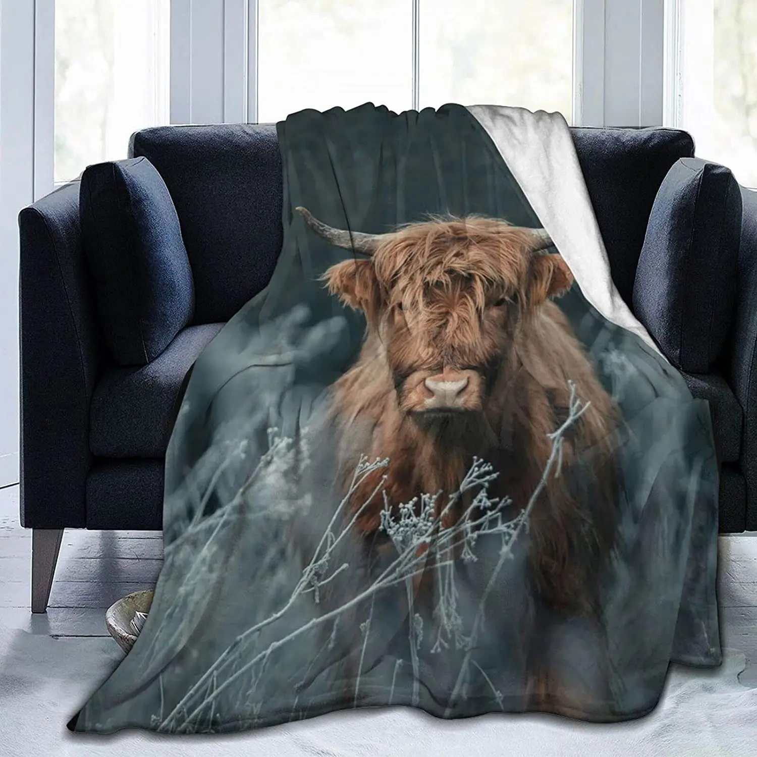 Highland Cattle Fleece Blanket Super Soft Comfortable Flannel Cow Print Throw Blankets for Bed Sofa Lightweight Warm Bedspread
Highland Cattle Fleece Blanket Super Soft Comfortable Flannel Cow Print Throw Blankets for Bed Sofa Lightweight Warm Bedspread