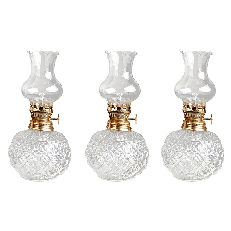 3X Indoor Oil Lamp,Classic Oil Lamp With Clear Glass Lampshade,Home Church Supplies
3X Indoor Oil Lamp,Classic Oil Lamp With Clear Glass Lampshade,Home Church Supplies