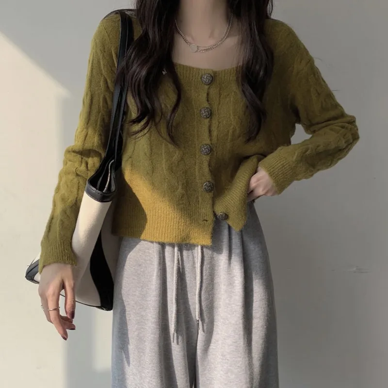 Осень-зима 2022, кашемировый свитер, пальто, женский кардиган, мягкие шикарные красивые короткие вязаные топы, женская трикотажная одежда в Корейском стиле 
Осень-зима 2022, кашемировый свитер, пальто, женский кардиган, мягкие шикарные красивые короткие вязаные топы, женская трикотажная одежда в Корейском стиле