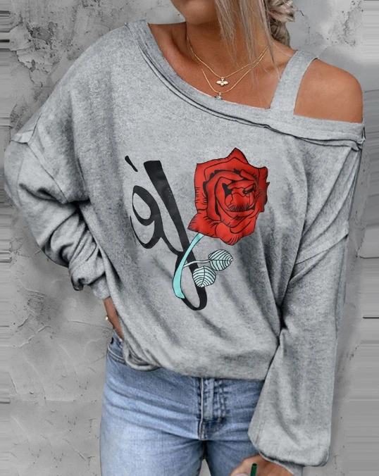 2024 Summer Temperament Commuter Style Women's Large Size Printed Diagonal Shoulder Women's Long sleeved Top
2024 Summer Temperament Commuter Style Women's Large Size Printed Diagonal Shoulder Women's Long sleeved Top