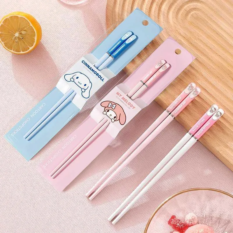 Sanrio Kawaii Hello Kitty Chopsticks My Melody Cinnamoroll Anime Cartoon Household Anti Mildew Anti Slip General PET Chopsticks
Sanrio Kawaii Hello Kitty Chopsticks My Melody Cinnamoroll Anime Cartoon Household Anti Mildew Anti Slip General PET Chopsticks