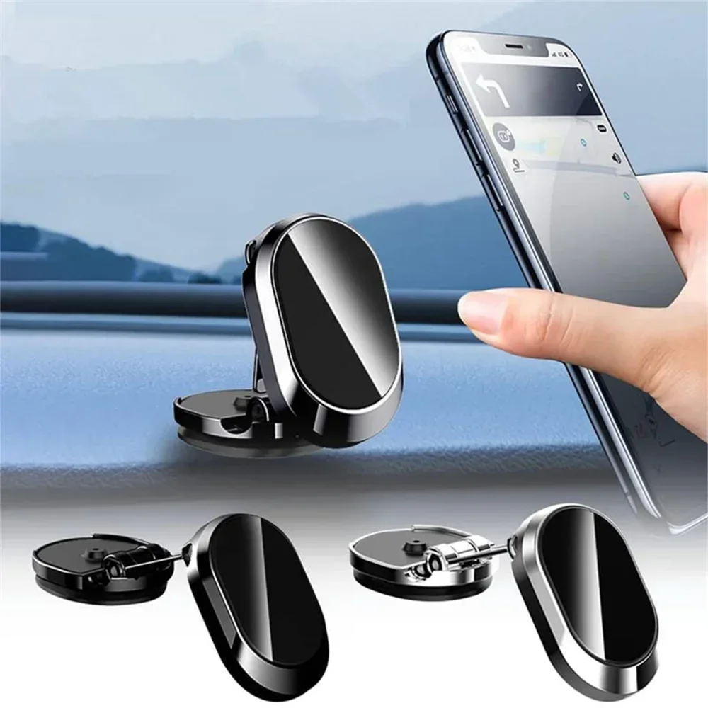 1080° Rotation Car Phone Holder Magnetic Mount Metal Magnet Smartphone Universal Mobile Stand GPS Foldable Phone Bracket in Car 1080° Rotation Car Phone Holder Magnetic Mount Metal Magnet Smartphone Universal Mobile Stand GPS Foldable Phone Bracket in Car