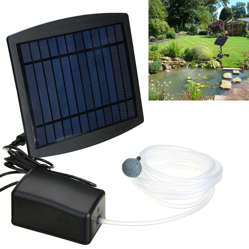 

1set Solar Powered Oxygenator Durable ABS Water Oxygen Pump Fish Tank Pond Air Pumps Waterproof Fishing Aerator