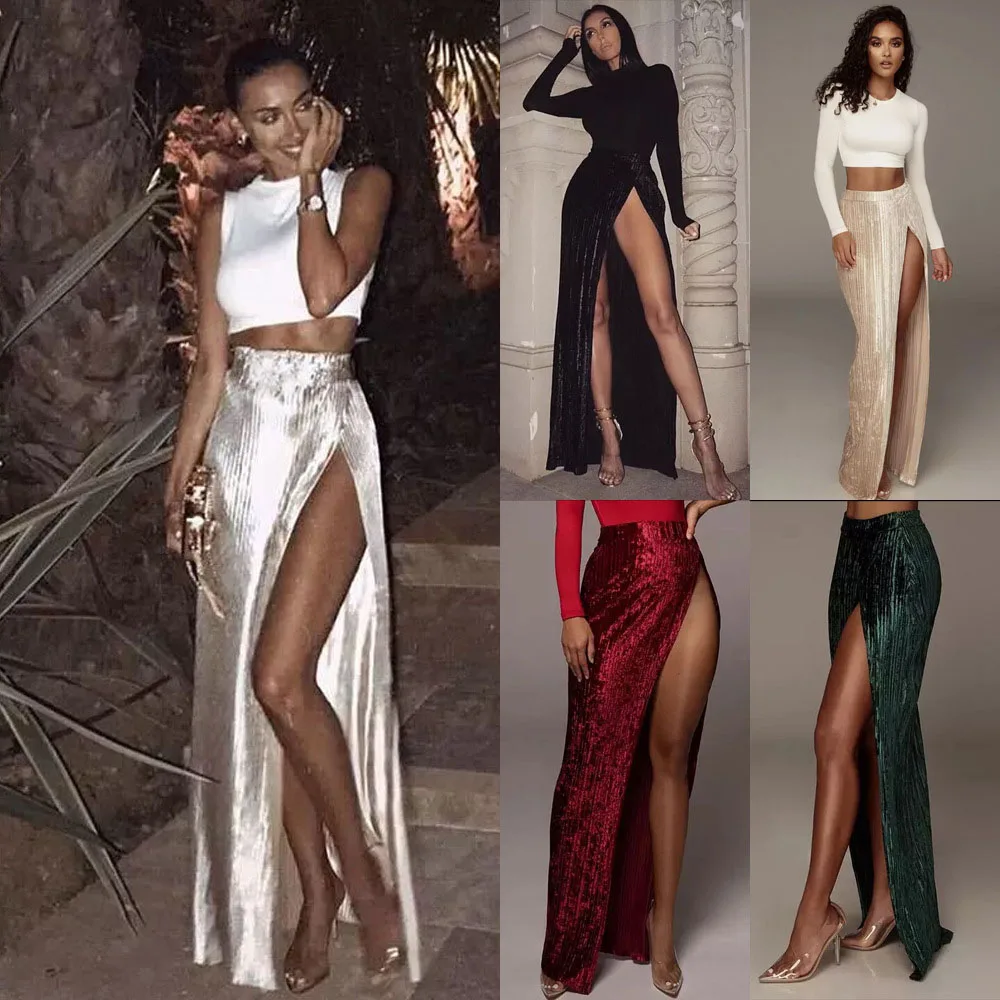 2024 Autumn Summer Women's Slim Elegant High Split Shiny Long Skirts Sequin Party Skirt Plus Size 5XL 6XL 7XL 8XL 9XL 3XS-10XL 
2024 Autumn Summer Women's Slim Elegant High Split Shiny Long Skirts Sequin Party Skirt Plus Size 5XL 6XL 7XL 8XL 9XL 3XS-10XL