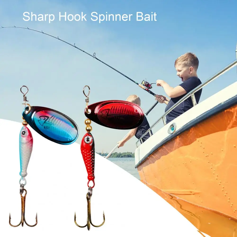 

9g/7cm Fishing Lure Waterproof Rotary Sequin Treble Hook Reusable Angling Stainless Sharp Hook Spinner Bait Fishing Supplies 낚시