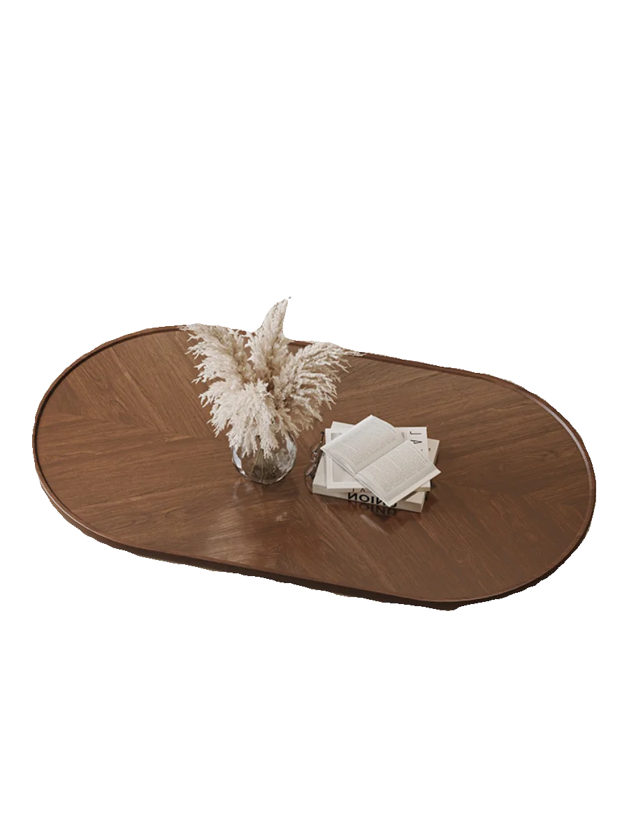 Designer modern simple solid wood walnut oval coffee table creative style cream style
Designer modern simple solid wood walnut oval coffee table creative style cream style