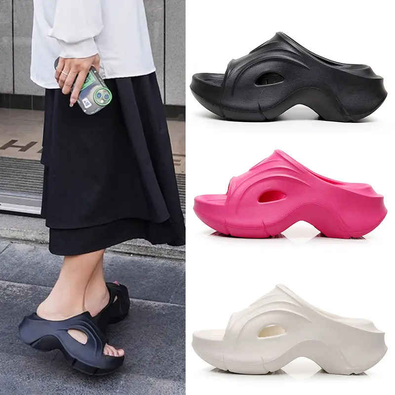 Thick soled slippers for women in summer fashion, wearing cool slippers for women on the beach, one line coconut slippers 7cm 
Thick soled slippers for women in summer fashion, wearing cool slippers for women on the beach, one line coconut slippers 7cm