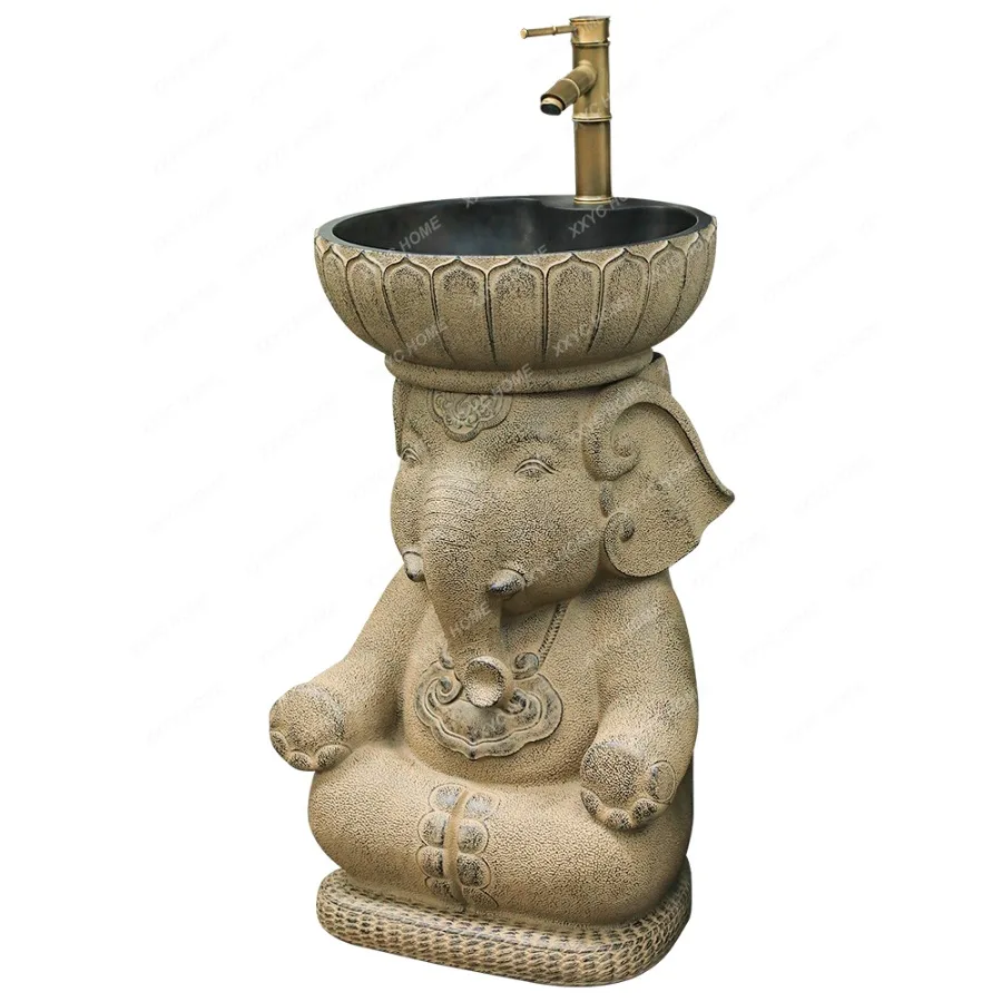 New Chinese Style Wash Basin Outdoor Courtyard Sink Balcony Garden Pillar Wash Basin
New Chinese Style Wash Basin Outdoor Courtyard Sink Balcony Garden Pillar Wash Basin