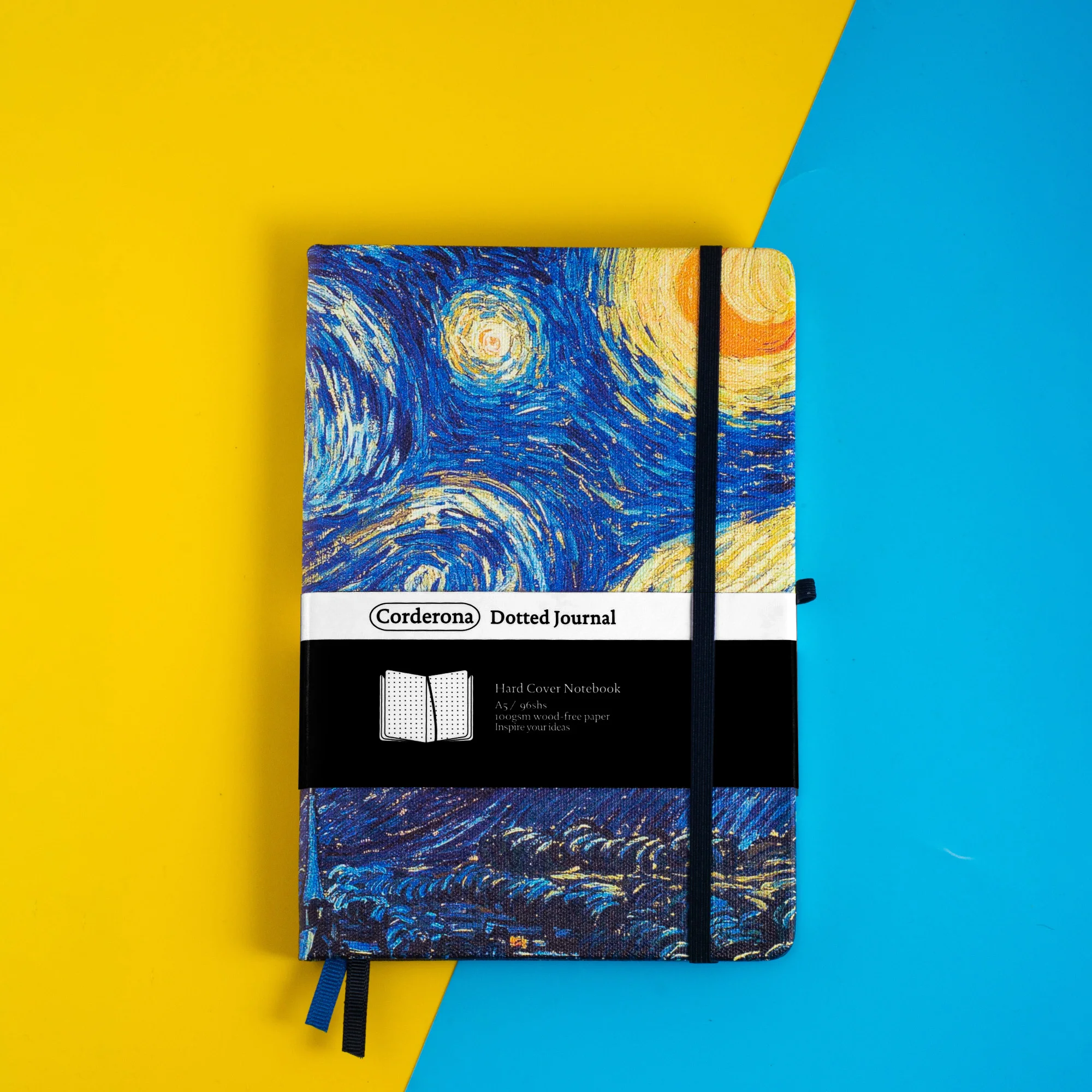 

A5 retro Van Gogh notebook Bujo starry sky diary 160gsm gift portable Hardcover Dot Grid/Lined/Plain Bullet Dotted Journal