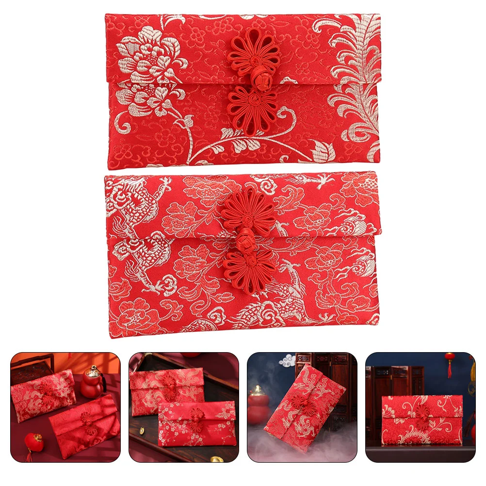 2 Pcs Fabric Red Envelope Bag Lucky Money Packet Chinese Wedding Decoration Wallet
2 Pcs Fabric Red Envelope Bag Lucky Money Packet Chinese Wedding Decoration Wallet