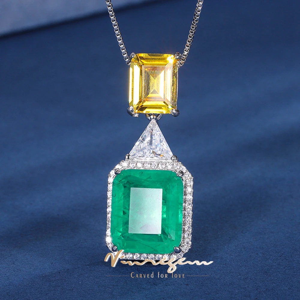 Vinregem 12*14MM Lab Created Emerald Paraiba Tourmaline Citrine Gemstone Women Necklace Pendant Gift Anniversary Fine Jewelry
Vinregem 12*14MM Lab Created Emerald Paraiba Tourmaline Citrine Gemstone Women Necklace Pendant Gift Anniversary Fine Jewelry
