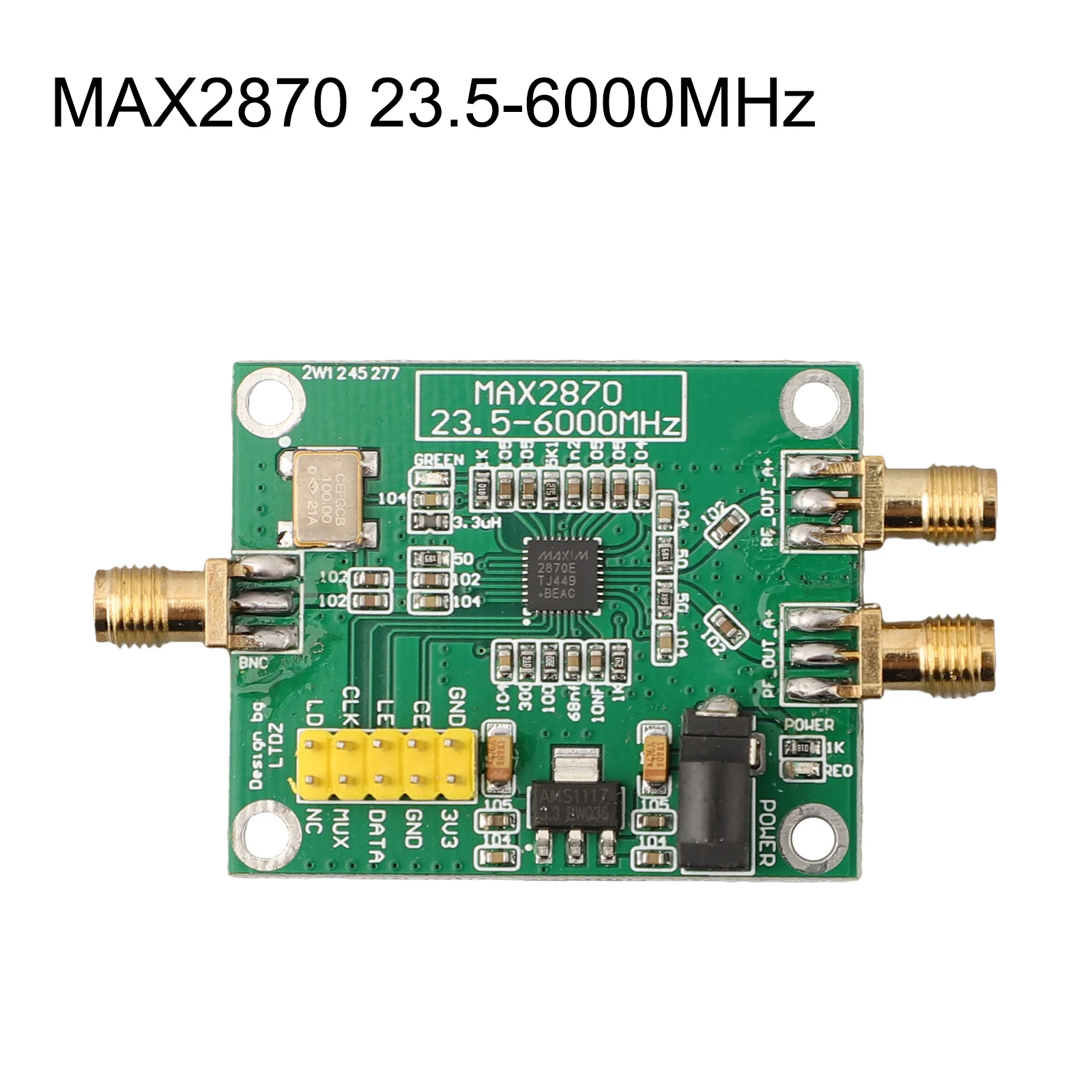 Модуль генератора радиочастотного сигнала MAX2870 23,5-6000 МГц PLL VCO W/ STM32 3,3 В, штырьковый разъем, источник питания, Трехпроводное управление
Модуль генератора радиочастотного сигнала MAX2870 23,5-6000 МГц PLL VCO W/ STM32 3,3 В, штырьковый разъем, источник питания, Трехпроводное управление