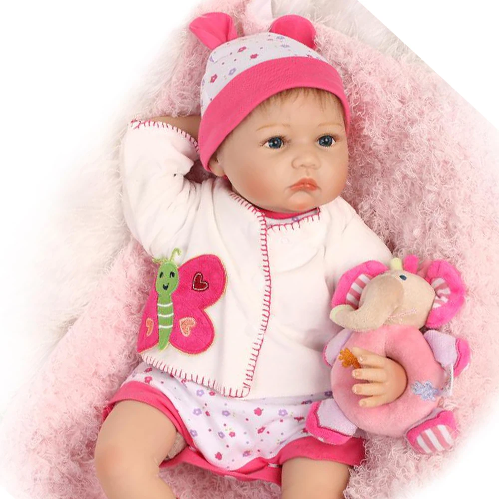 Cute Reborn Baby Doll 22 Inch Soft Touch companion doll Bebe Reborn Silicone Doll child toys enlightenment
Cute Reborn Baby Doll 22 Inch Soft Touch companion doll Bebe Reborn Silicone Doll child toys enlightenment