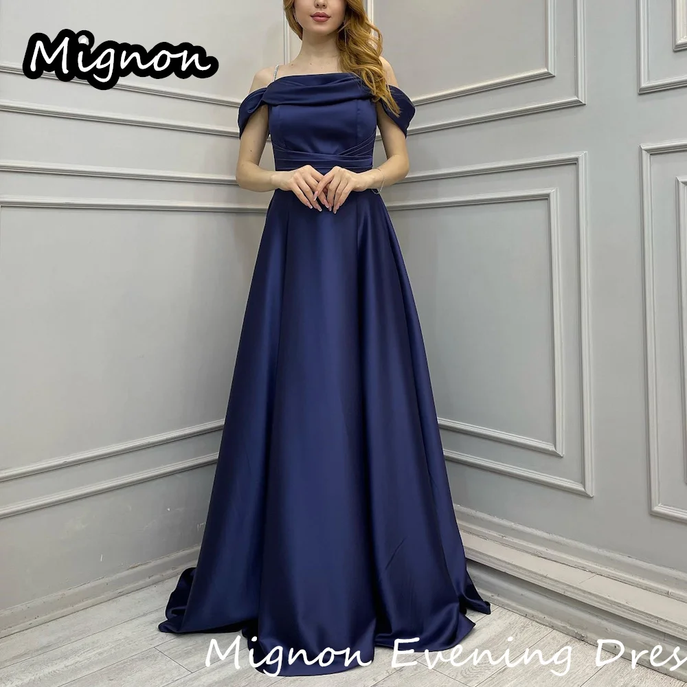 Mignon Satin Boat Neck A-line Ruffle Formal Prom Gown Floor Length luxury Evening Formal Elegant Party Dress for Women 2024
Mignon Satin Boat Neck A-line Ruffle Formal Prom Gown Floor Length luxury Evening Formal Elegant Party Dress for Women 2024