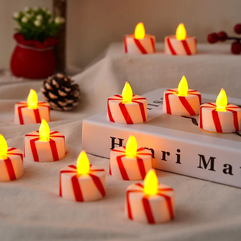 Christmas Red White Stripes Candle Light LED Flameless Candles Battery Operated Electronic Light for Wedding Party Decorate
Christmas Red White Stripes Candle Light LED Flameless Candles Battery Operated Electronic Light for Wedding Party Decorate
