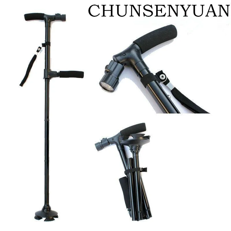 New LED Light Aluminum Alloy Crutches Folding Hands For The Elderly Outdoor Travel Hiking Sticks/Crutches Outdoor Products
New LED Light Aluminum Alloy Crutches Folding Hands For The Elderly Outdoor Travel Hiking Sticks/Crutches Outdoor Products