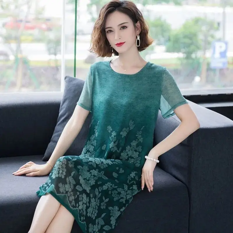 New Popular Fashion Arrival Casual Dress 2024 New Summer Women's Short Sleeve Printed Loose Round Neck Women's Dress L102
New Popular Fashion Arrival Casual Dress 2024 New Summer Women's Short Sleeve Printed Loose Round Neck Women's Dress L102