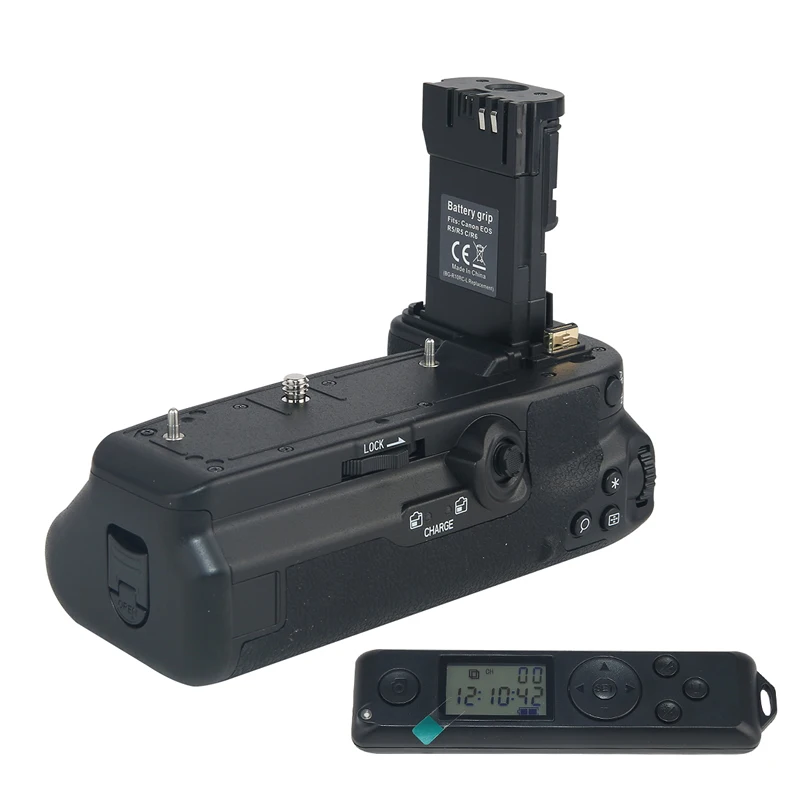 

BG-R10 Vertical Grip Replacement with 2.4G Remote Control for Canon EOS R5 R5C R6 R6II Battery Grip