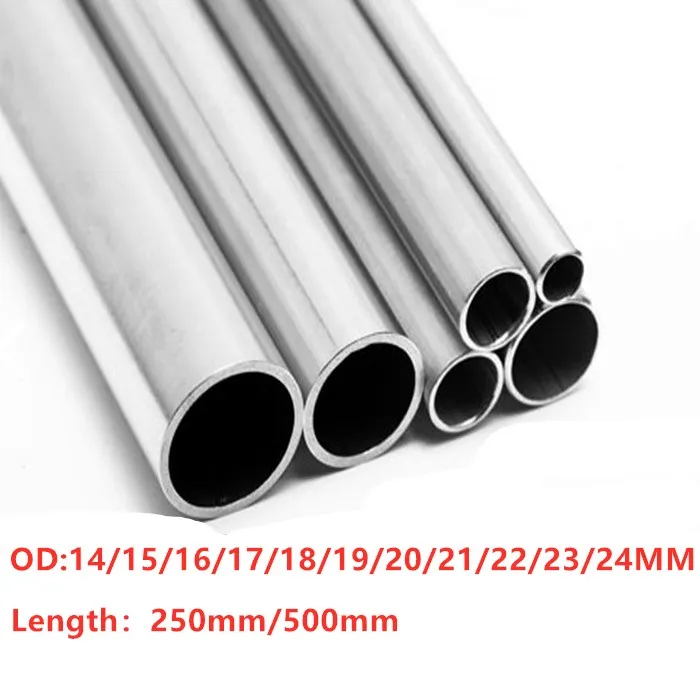 

1-2pcs 304 Stainless Steel Capillary Tube 250mm 500mm length 14mm/15mm/16mm/18mm/20mm/22mm/25mm/28mm/30mm/35mm Out Dia