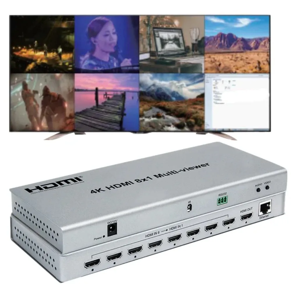 Hdmi переключатель видео 4K 1080P 30 Гц 60 Гц Rs232 разделитель Quad 8X1 Multiviewer Бесшовный
Hdmi переключатель видео 4K 1080P 30 Гц 60 Гц Rs232 разделитель Quad 8X1 Multiviewer Бесшовный