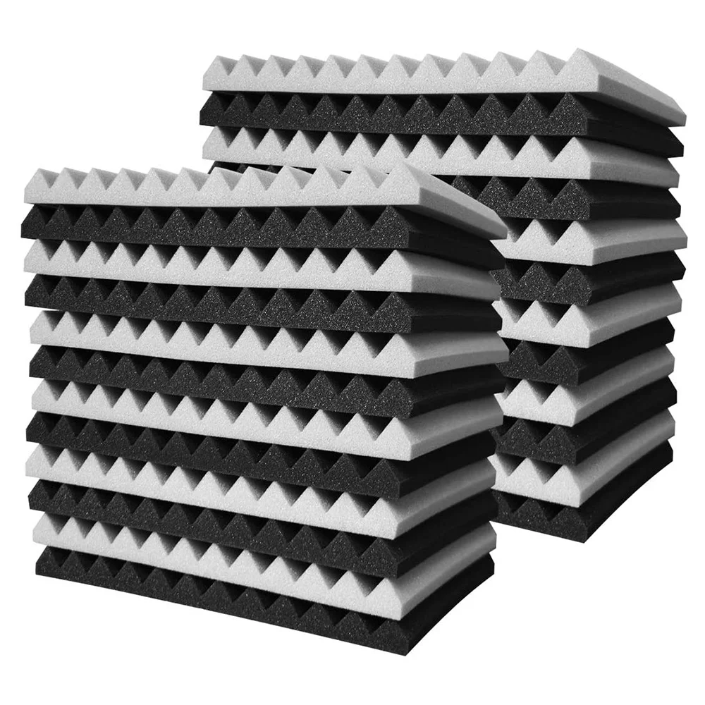 24 Pcs Acoustic Foam Board,Studio Wedge Tile,Acoustic Foam Soundproof Pyramid Studio Treatment Wall Panel
24 Pcs Acoustic Foam Board,Studio Wedge Tile,Acoustic Foam Soundproof Pyramid Studio Treatment Wall Panel