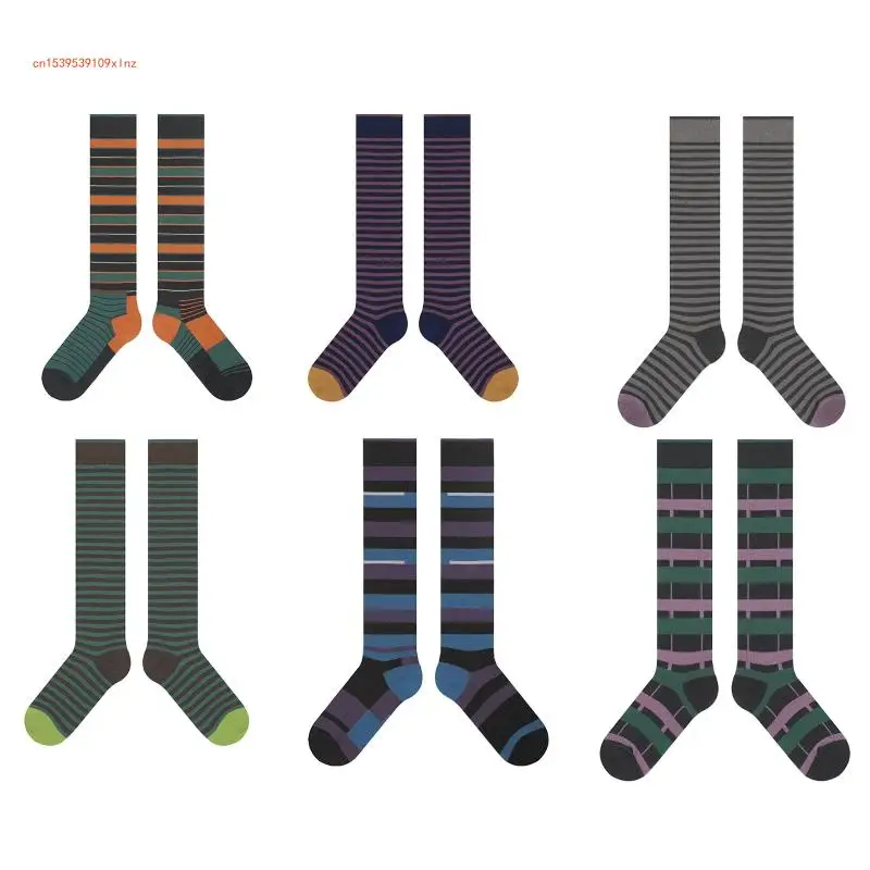 Women Autumn Cotton Knee High Socks Preppy Deep Contrast Color Irregular Striped Printed Student Calf Stockings
Women Autumn Cotton Knee High Socks Preppy Deep Contrast Color Irregular Striped Printed Student Calf Stockings