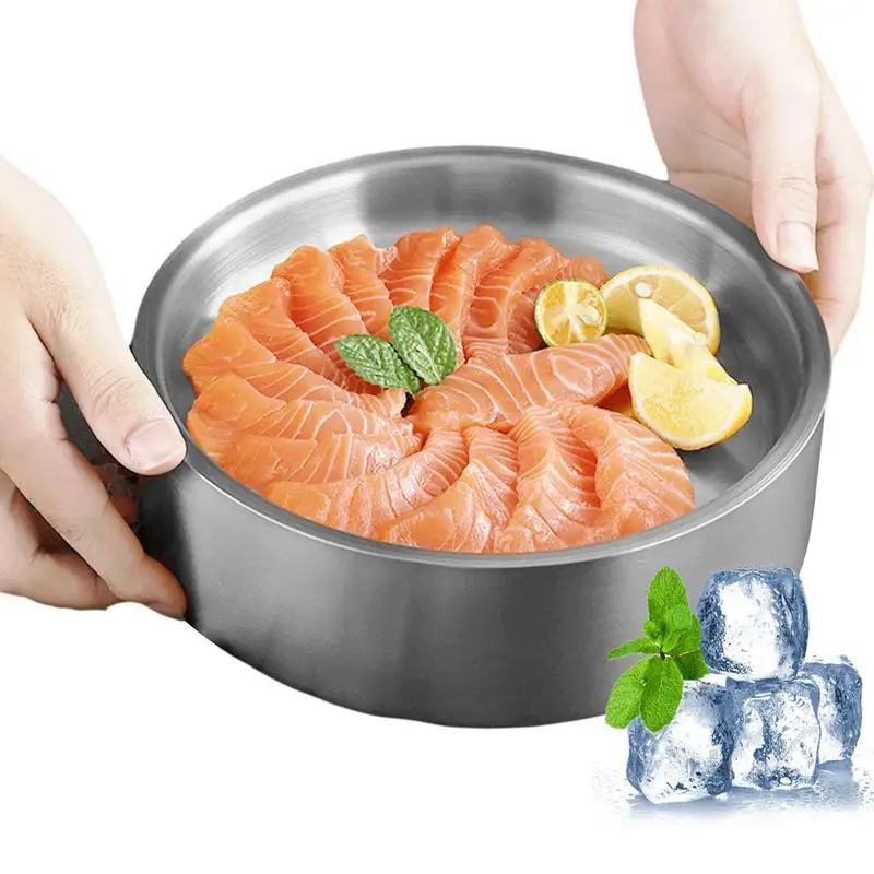 Dip Chiller Bowl Dip Chiller Bowl Keep Cold Serving Dishes Stainless Steel Salad Bowl Salad Serving Multi Functional Tray Dishes
Dip Chiller Bowl Dip Chiller Bowl Keep Cold Serving Dishes Stainless Steel Salad Bowl Salad Serving Multi Functional Tray Dishes