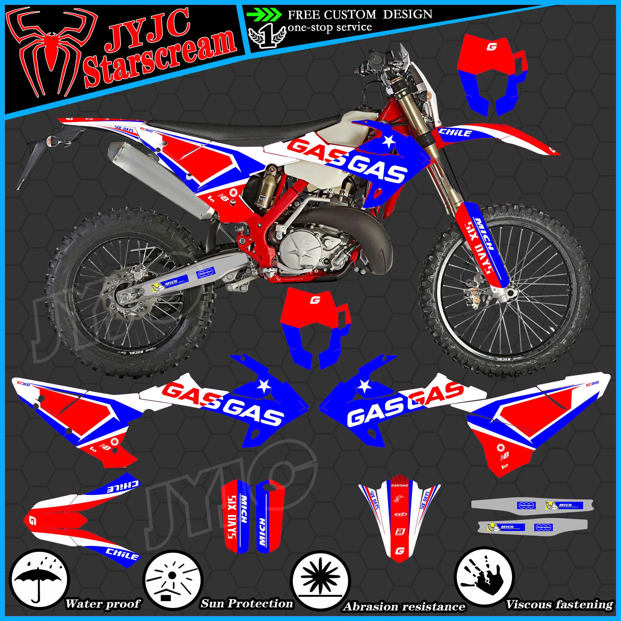 Graphic Kit for GASGAS 2018 2019 2020 EC 200 250 300 350 400 Motorcycle Decal Stickers
Graphic Kit for GASGAS 2018 2019 2020 EC 200 250 300 350 400 Motorcycle Decal Stickers