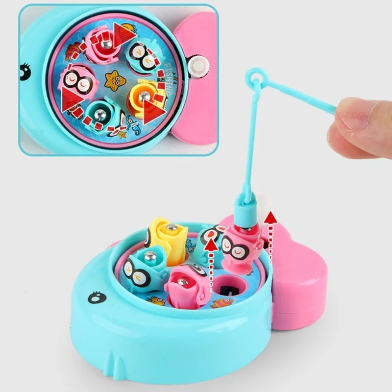 1Pcs Portable Board Game Mini Fishing Toy Wind-up rotary fishing machine Fish Rod Interactive Toy for Kids Toddler Children Gift
1Pcs Portable Board Game Mini Fishing Toy Wind-up rotary fishing machine Fish Rod Interactive Toy for Kids Toddler Children Gift