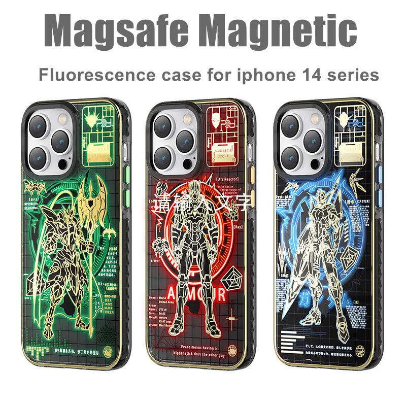Магнитный чехол Magsafe для iPhone 14 Pro Max 14 Plus, противоударный светящийся чехол с защитой от падения, аксессуары для смартфонов
Магнитный чехол Magsafe для iPhone 14 Pro Max 14 Plus, противоударный светящийся чехол с защитой от падения, аксессуары для смартфонов