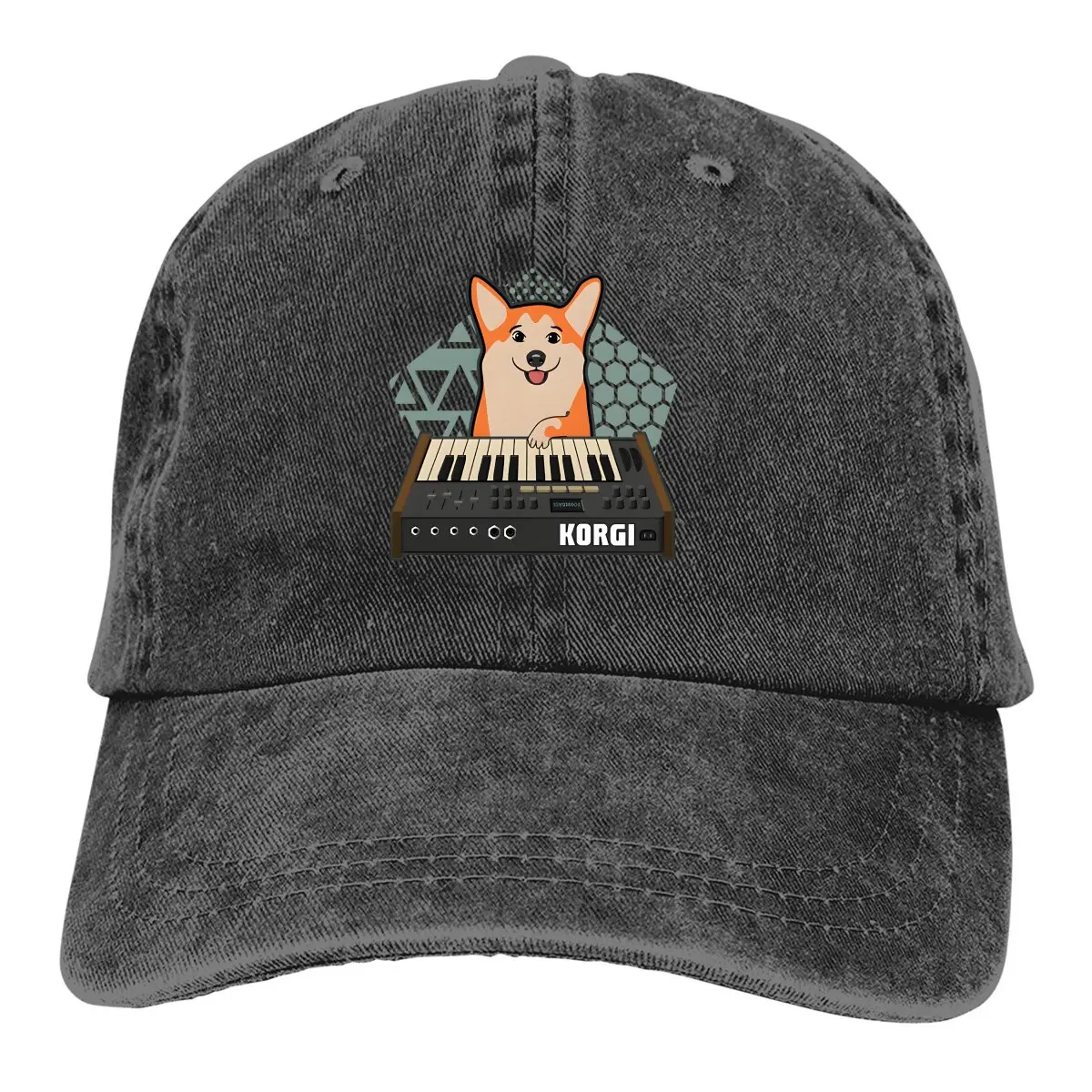 

Pure Color Dad Hats Synthesizer Fan KORGI Corgi Dog Lover Women's Hat Sun Visor Baseball Caps Dogs Peaked Cap