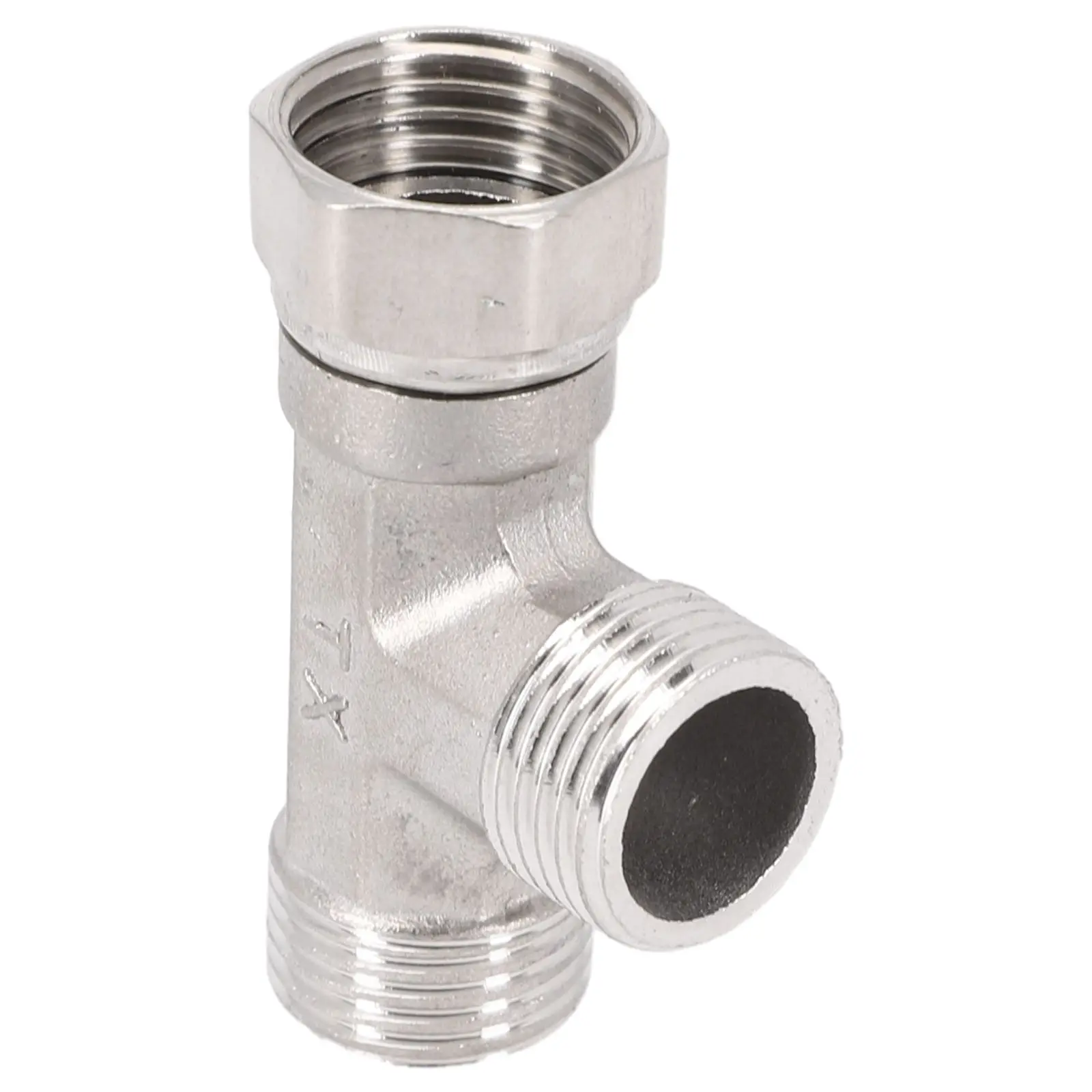 

Reliable Performance T Adapter 3 Ways Valve Made of Stainless Material Easy to Install Suitable for Bathroom Toilet