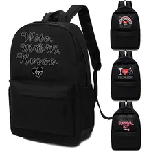 Women Fashion Backpack Canvas Backpack Anti-theft Travel Bag Nurse Print High Capacity Youth Shoulder Bag Men Student School Bag
Women Fashion Backpack Canvas Backpack Anti-theft Travel Bag Nurse Print High Capacity Youth Shoulder Bag Men Student School Bag