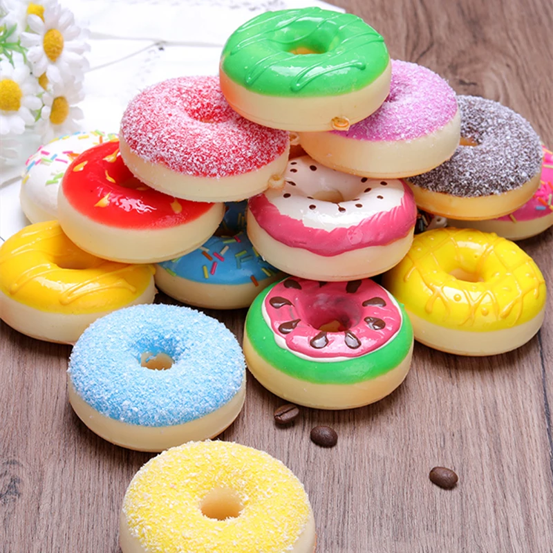 6pcs Soft Artificial Fake Bread Donuts Doughnuts Stress Relief Toy Squeeze Toys Simulation Cake Model Wedding Decoration
6pcs Soft Artificial Fake Bread Donuts Doughnuts Stress Relief Toy Squeeze Toys Simulation Cake Model Wedding Decoration