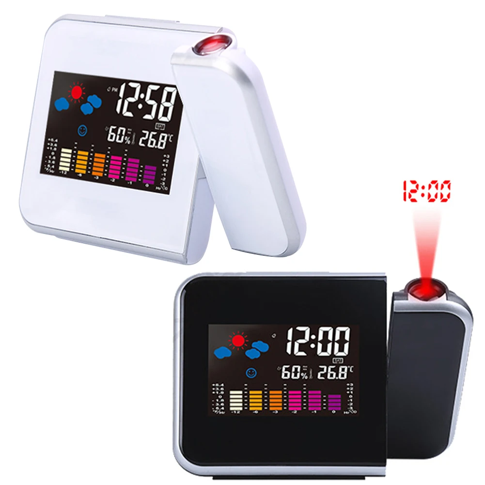 Projection Clock Light-emitting Diode (led) Color Screen Weather Forecast Clock Slipon Electronic Clock Projection Alarm Clock
Projection Clock Light-emitting Diode (led) Color Screen Weather Forecast Clock Slipon Electronic Clock Projection Alarm Clock
