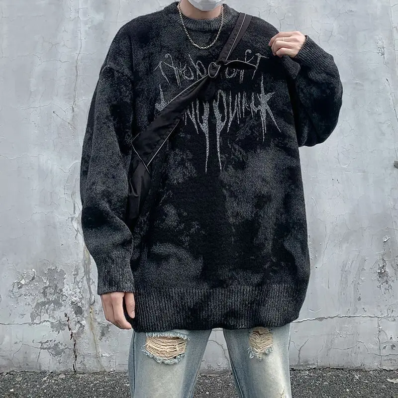 Мужские свитера в стиле high street, осень и зима, американский ретро свитер в стиле блокбастер, пальто в стиле хип-хоп с круглым воротником, свитер, жареные уличные толстовки
Мужские свитера в стиле high street, осень и зима, американский ретро свитер в стиле блокбастер, пальто в стиле хип-хоп с круглым воротником, свитер, жареные уличные толстовки