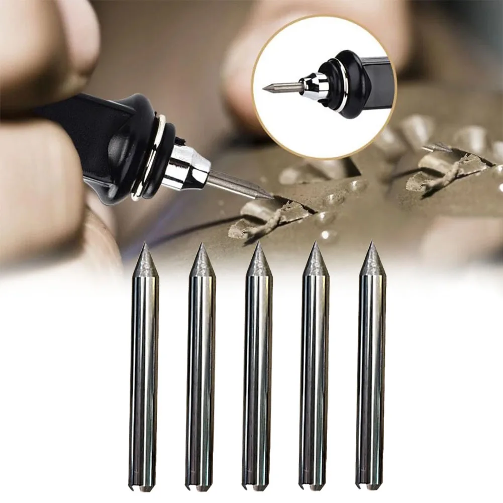 5PCS Carbide Engraver Bit Electric Cutting Plotter Engraving Replacement Tip For Carving On The Metal Jade Glass 21x3.2mm
5PCS Carbide Engraver Bit Electric Cutting Plotter Engraving Replacement Tip For Carving On The Metal Jade Glass 21x3.2mm