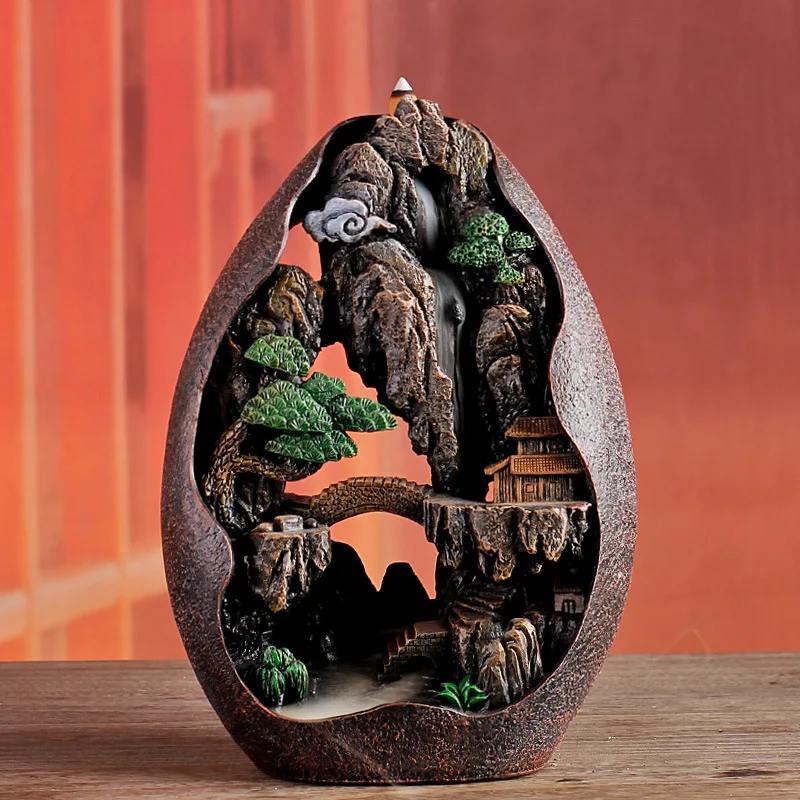 New backflow incense burner large home decoration ceramic incense burner sandalwood incense indoor decoration
New backflow incense burner large home decoration ceramic incense burner sandalwood incense indoor decoration