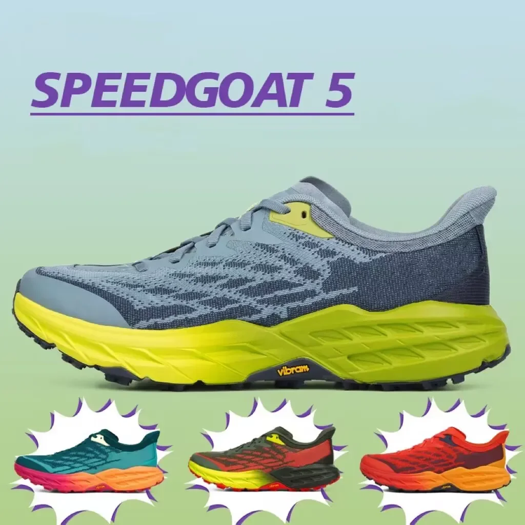 Оригинальные беговые кроссовки для марафона Speedgoat 5, Нескользящие мужские Сникерсы для походов и горного туризма