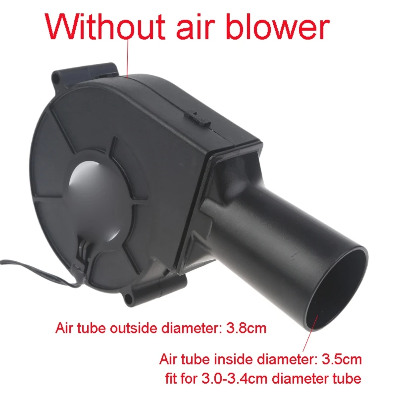 

3.8cm Diameter Air Duct Outlet Exhaust Connector Joiner For 97x97x33mm Air Blower 9733 Cooking Air Blower Cooling Fan