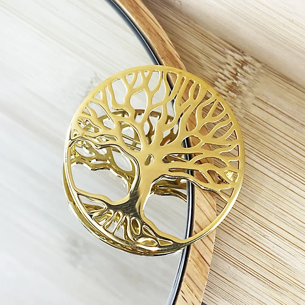 

Tree of Life Brooch Pin for Men/Women Stainless Steel Triskelion Celtic Knot Amulet Brooches Jewelry broche femme bijoux