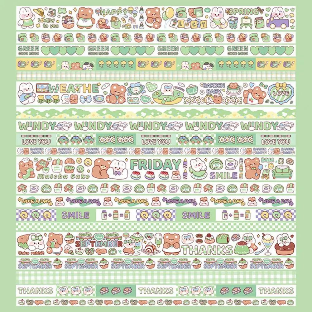Washi Tapes Long-lasting Masking Tapes Anti-fade DIY Decoration Cute Cute Cartoon Figure Scrapbooking Masking Washi Tapes
Washi Tapes Long-lasting Masking Tapes Anti-fade DIY Decoration Cute Cute Cartoon Figure Scrapbooking Masking Washi Tapes