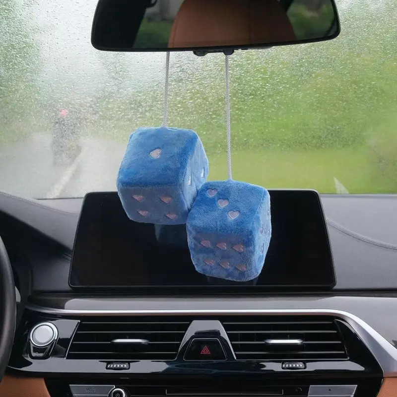 Dice For Car Mirror Plush Dice With Heart-Shaped Dots Hanging For Car Rearview Mirror Hanging Accessories Car Decorative Hanging
Dice For Car Mirror Plush Dice With Heart-Shaped Dots Hanging For Car Rearview Mirror Hanging Accessories Car Decorative Hanging