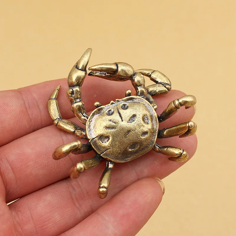 Little Fairy/ Brass Solid Old Retro Crab Feng Shui Miniature Statue Personalized Tea Pet Dining Table Pet Ornaments Metal Crafts
Little Fairy/ Brass Solid Old Retro Crab Feng Shui Miniature Statue Personalized Tea Pet Dining Table Pet Ornaments Metal Crafts