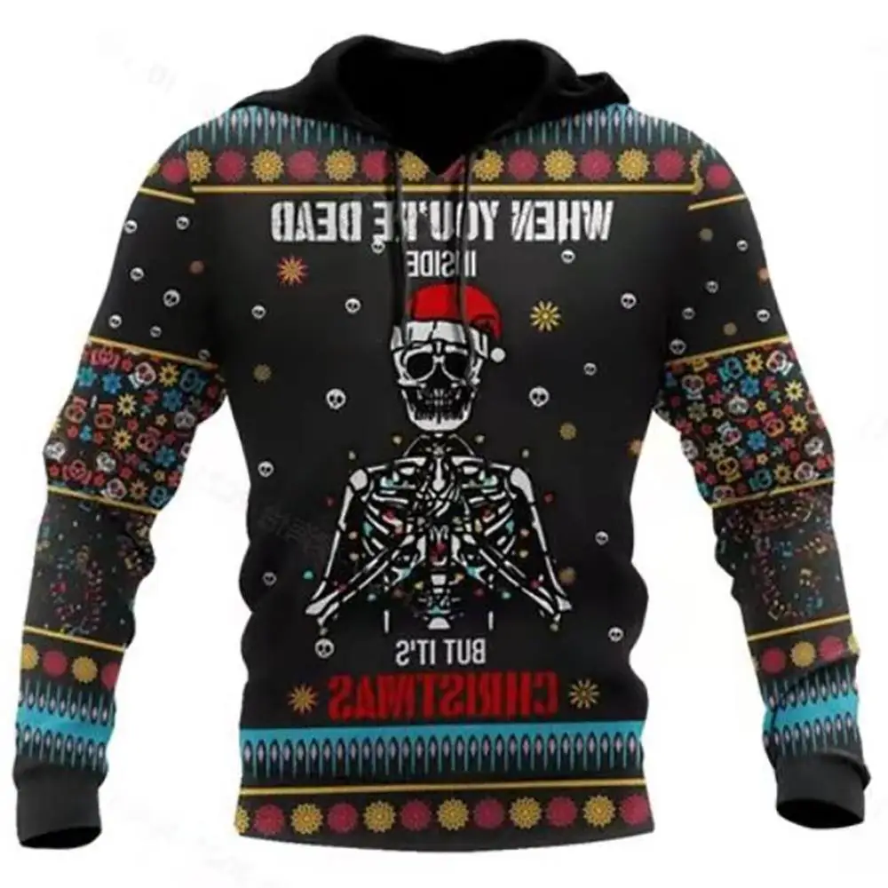 Fashion Christmas Skull Pattern Women's Pullover 3D Printing Men's Clothing Hoodies Streetwear Hip Hop Children's Sweatshirt Top
Fashion Christmas Skull Pattern Women's Pullover 3D Printing Men's Clothing Hoodies Streetwear Hip Hop Children's Sweatshirt Top