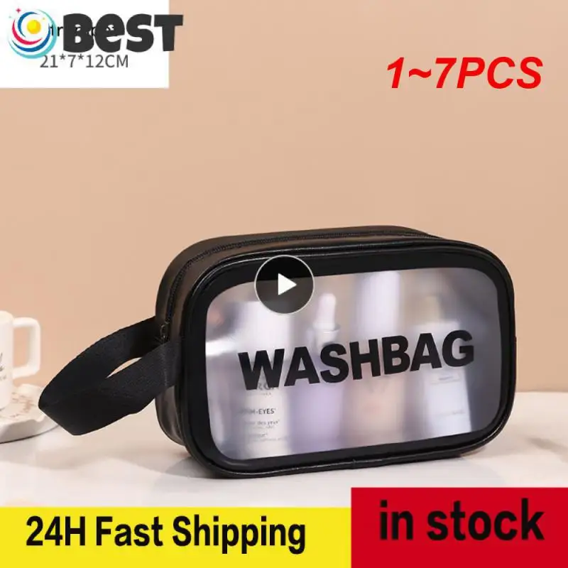 1~7PCS Portable Travel Washbag for Women Transparent Waterproof Makeup Storage Pouch Beauty Cosmetic Toiletries Organizer Bag
1~7PCS Portable Travel Washbag for Women Transparent Waterproof Makeup Storage Pouch Beauty Cosmetic Toiletries Organizer Bag