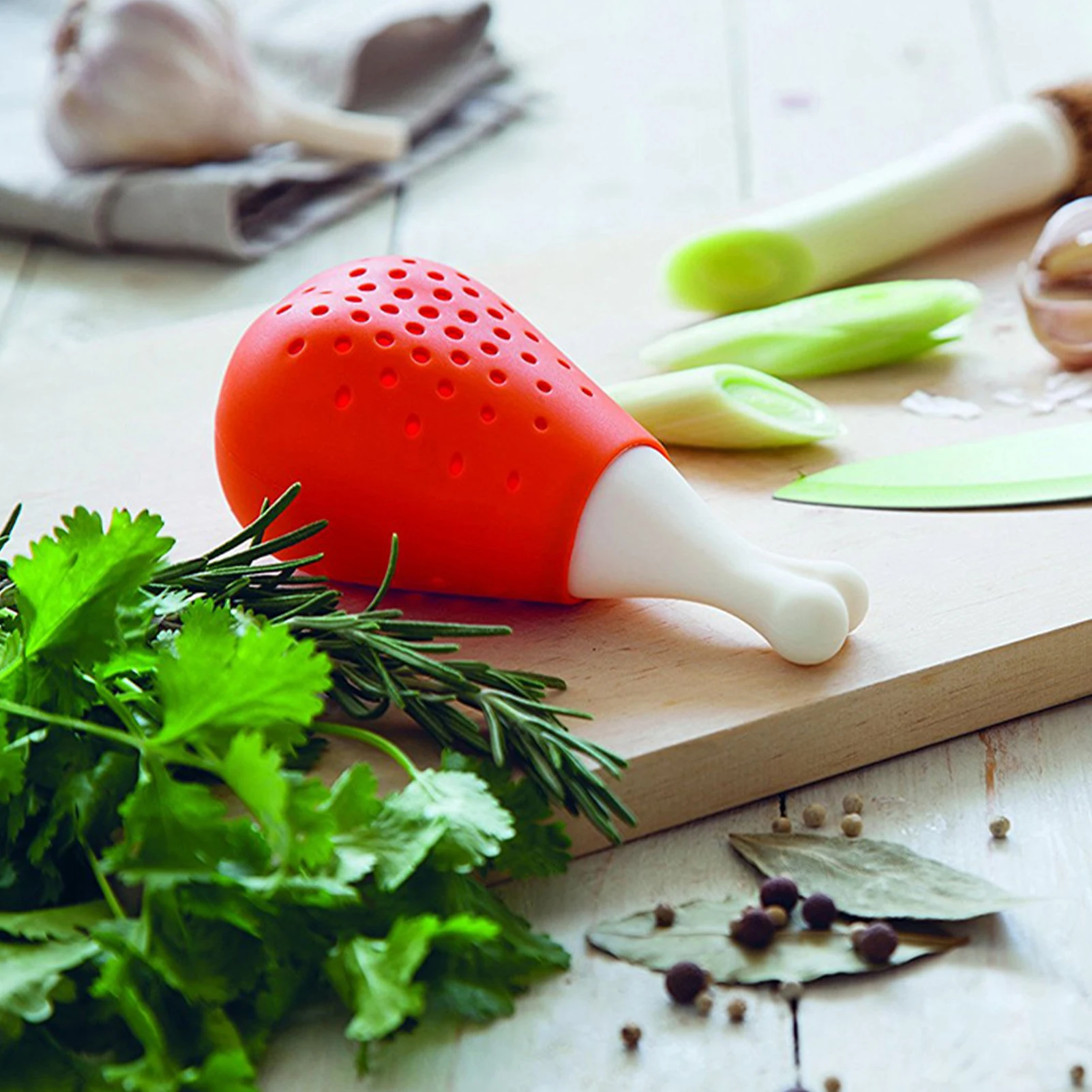 Spice Seasoning Strainer, Chicken Drumstick Shape Spice Filter, Soup Seasoning Separator, Reusable Filter Spices, Kitchen Tools
Spice Seasoning Strainer, Chicken Drumstick Shape Spice Filter, Soup Seasoning Separator, Reusable Filter Spices, Kitchen Tools
