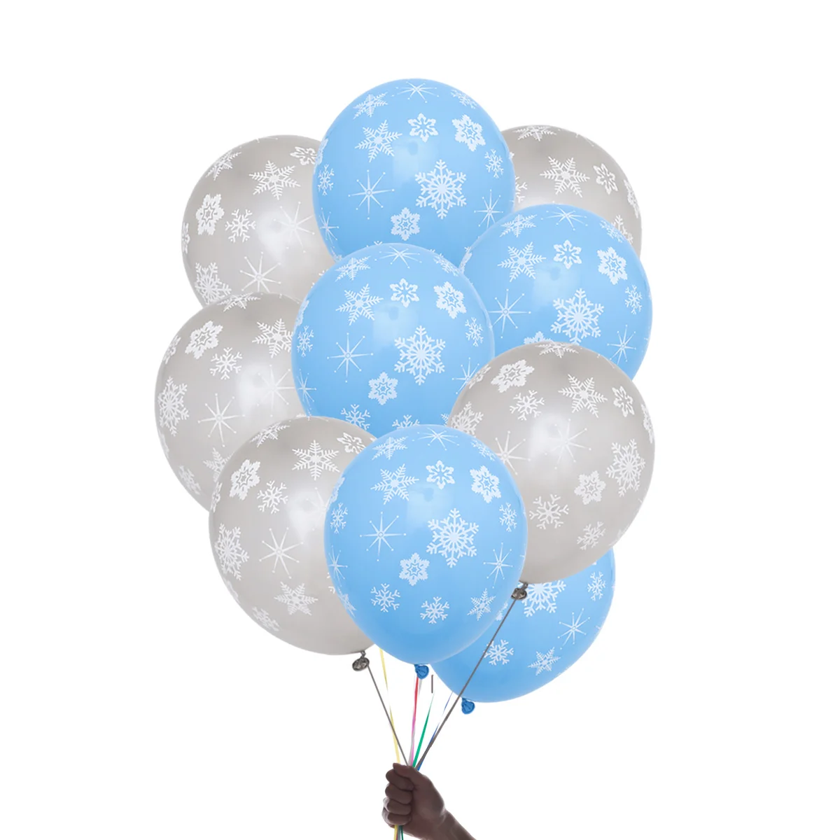 Christmas Latex Balloons with Snowflake: Silver Blue Party Balloons Christmas Supplies for Xmas Holiday Winter Party ( 10pcs
Christmas Latex Balloons with Snowflake: Silver Blue Party Balloons Christmas Supplies for Xmas Holiday Winter Party ( 10pcs