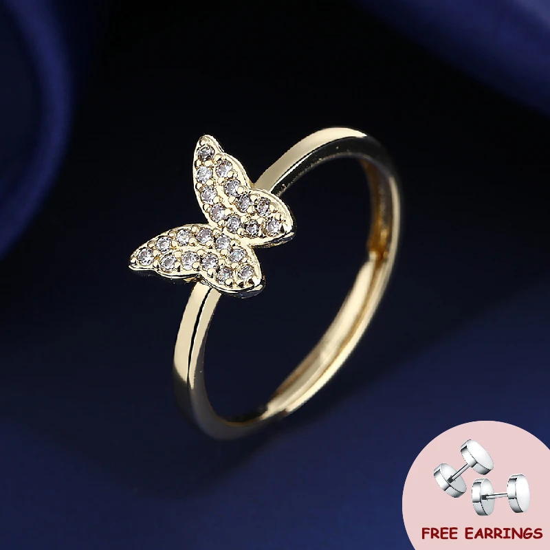 Trendy Women Ring 925 Silver Jewelry Accessories with Zircon Gemstone Butterfly Shape Open Finger Rings for Wedding Party Gifts
Trendy Women Ring 925 Silver Jewelry Accessories with Zircon Gemstone Butterfly Shape Open Finger Rings for Wedding Party Gifts