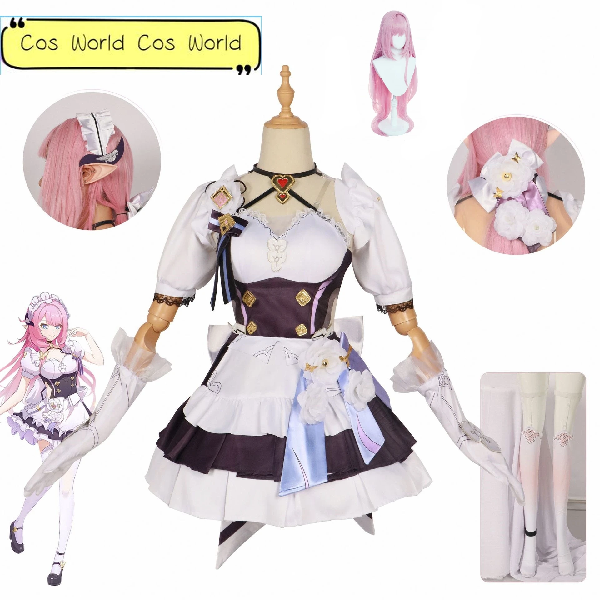 Game Honkai Impact 3rd Elysia Cosplay Costume Women Suit Role Play Maid Suit Lovely Outfit Halloween Anime Uniform Dress Wig
Game Honkai Impact 3rd Elysia Cosplay Costume Women Suit Role Play Maid Suit Lovely Outfit Halloween Anime Uniform Dress Wig